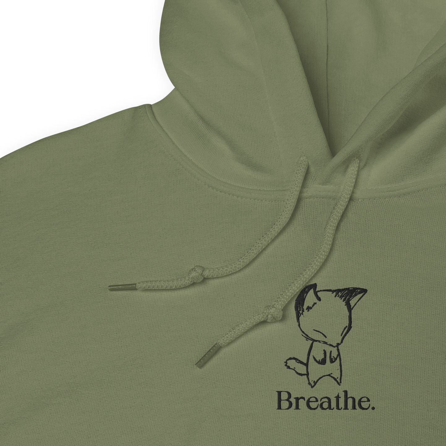 Embroidered Anxiety Awareness Hoodie Light Colors
